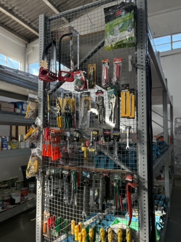 Painel de ferramentas manuais