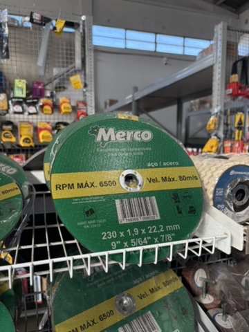 Disco de corte Merco para aço