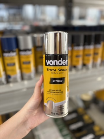 Tinta spray Vonder metálico