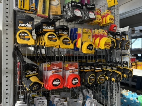 Display de trenas Vonder, Starrett e Stanley